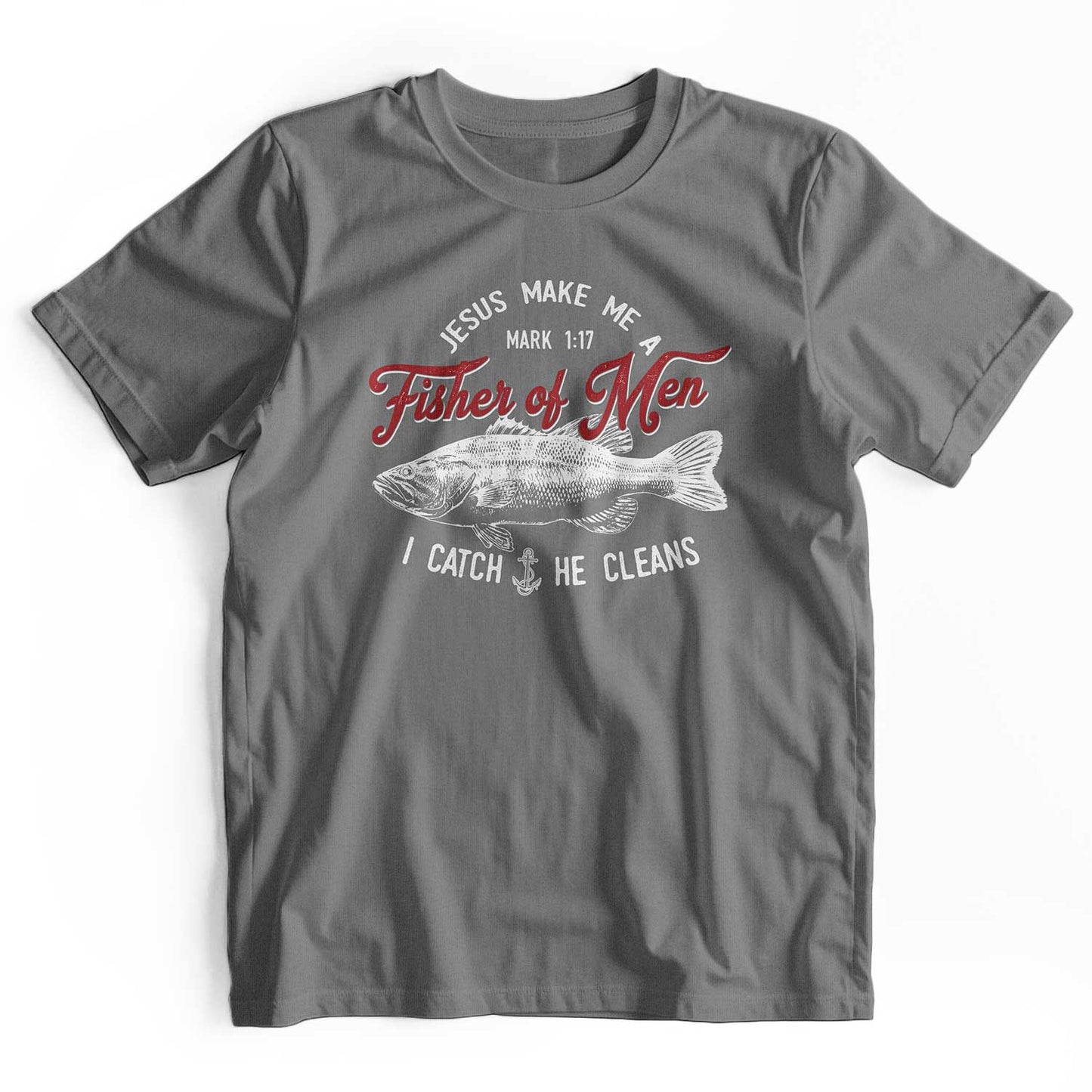 Jesus Fisher of Men Retro Christian T-Shirt