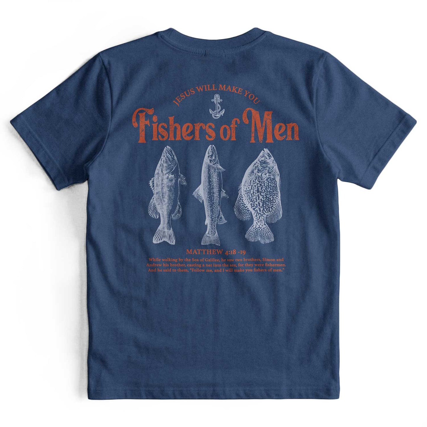 Jesus Fisher of Men Retro Christian T-Shirt