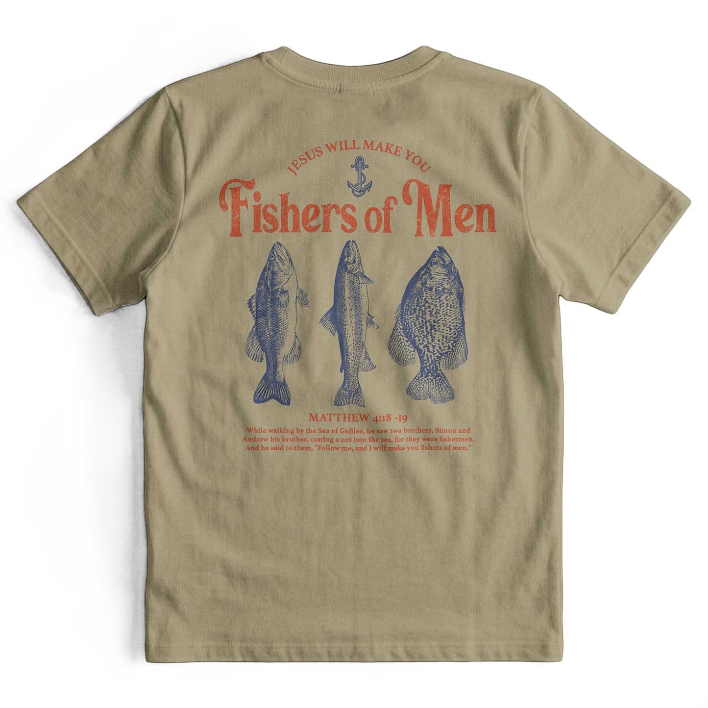Jesus Fisher of Men Retro Christian T-Shirt