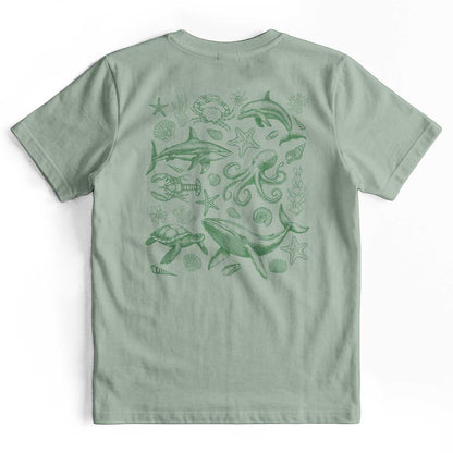 Retro 90s Sea Creatures Ocean Lover T-Shirt