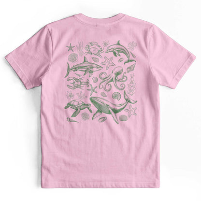 Retro 90s Sea Creatures Ocean Lover T-Shirt