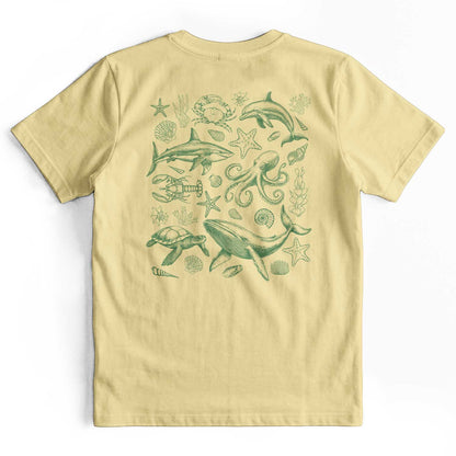 Retro 90s Sea Creatures Ocean Lover T-Shirt