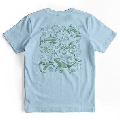 Retro 90s Sea Creatures Ocean Lover T-Shirt