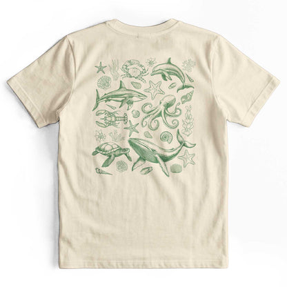 Retro 90s Sea Creatures Ocean Lover T-Shirt