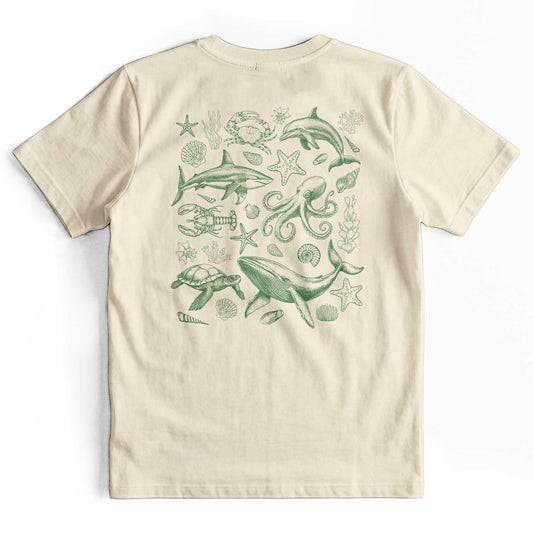 Retro 90s Sea Creatures Ocean Lover T-Shirt
