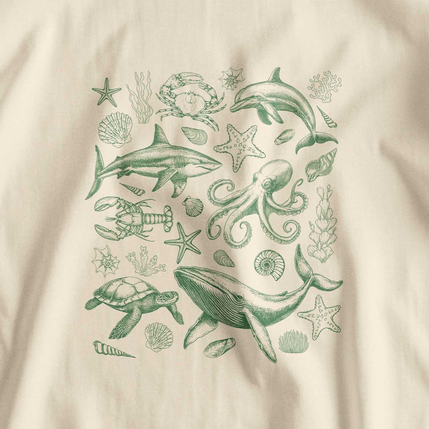 Retro 90s Sea Creatures Ocean Lover T-Shirt