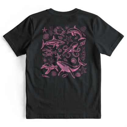 Retro 90s Sea Animals Ocean Lover T-Shirt