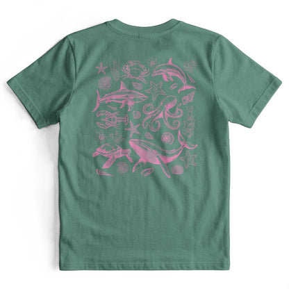 Retro 90s Sea Animals Ocean Lover T-Shirt