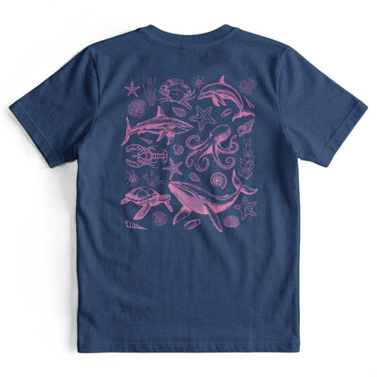 Retro 90s Sea Animals Ocean Lover T-Shirt