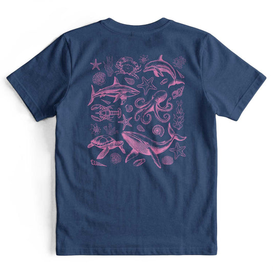 Retro 90s Sea Animals Ocean Lover T-Shirt