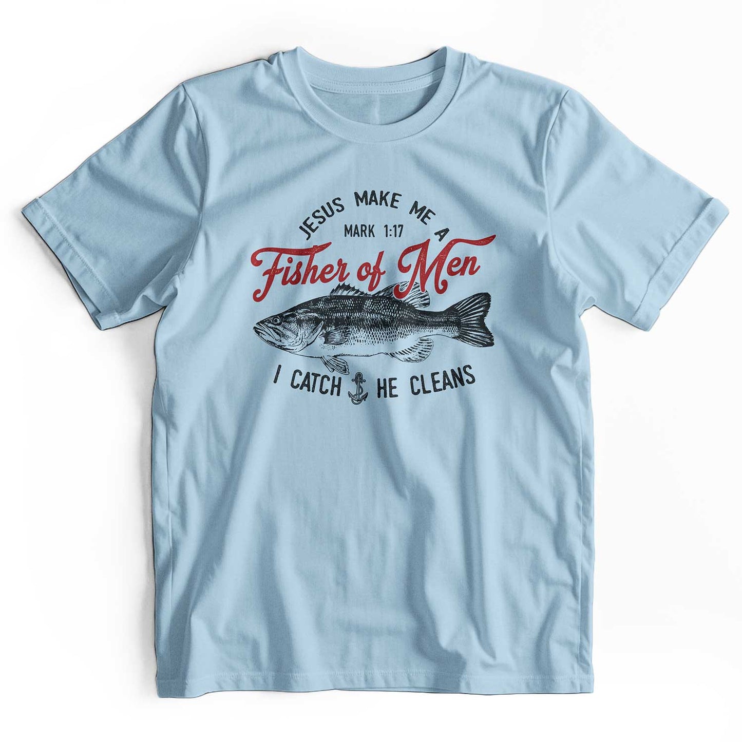 Jesus Fisher of Men Retro Christian T-Shirt