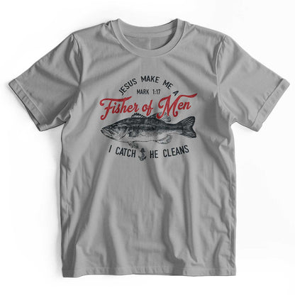 Jesus Fisher of Men Retro Christian T-Shirt