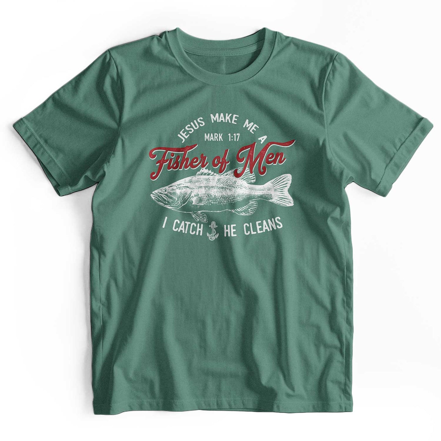 Jesus Fisher of Men Retro Christian T-Shirt