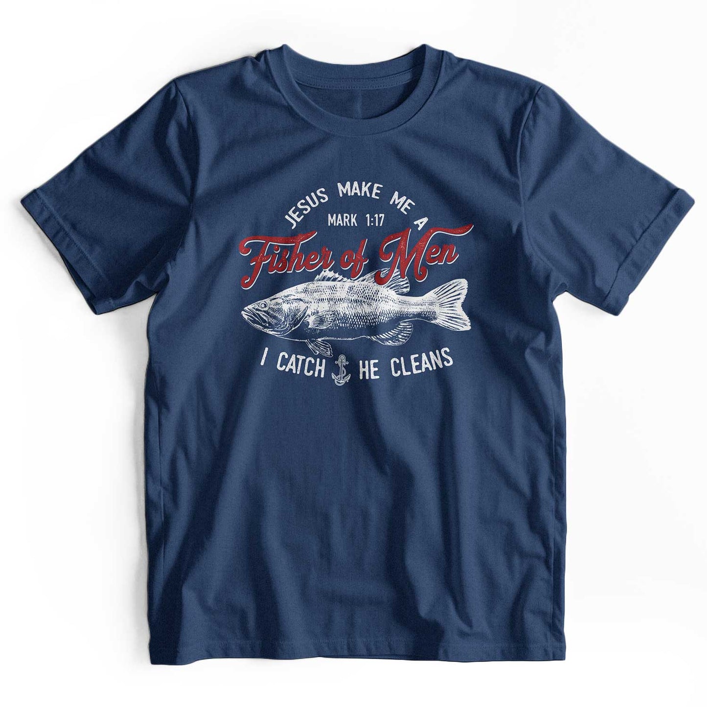 Jesus Fisher of Men Retro Christian T-Shirt