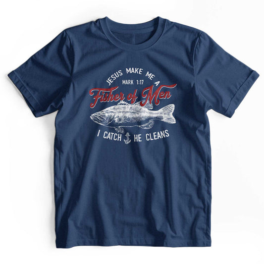 Jesus Fisher of Men Retro Christian T-Shirt