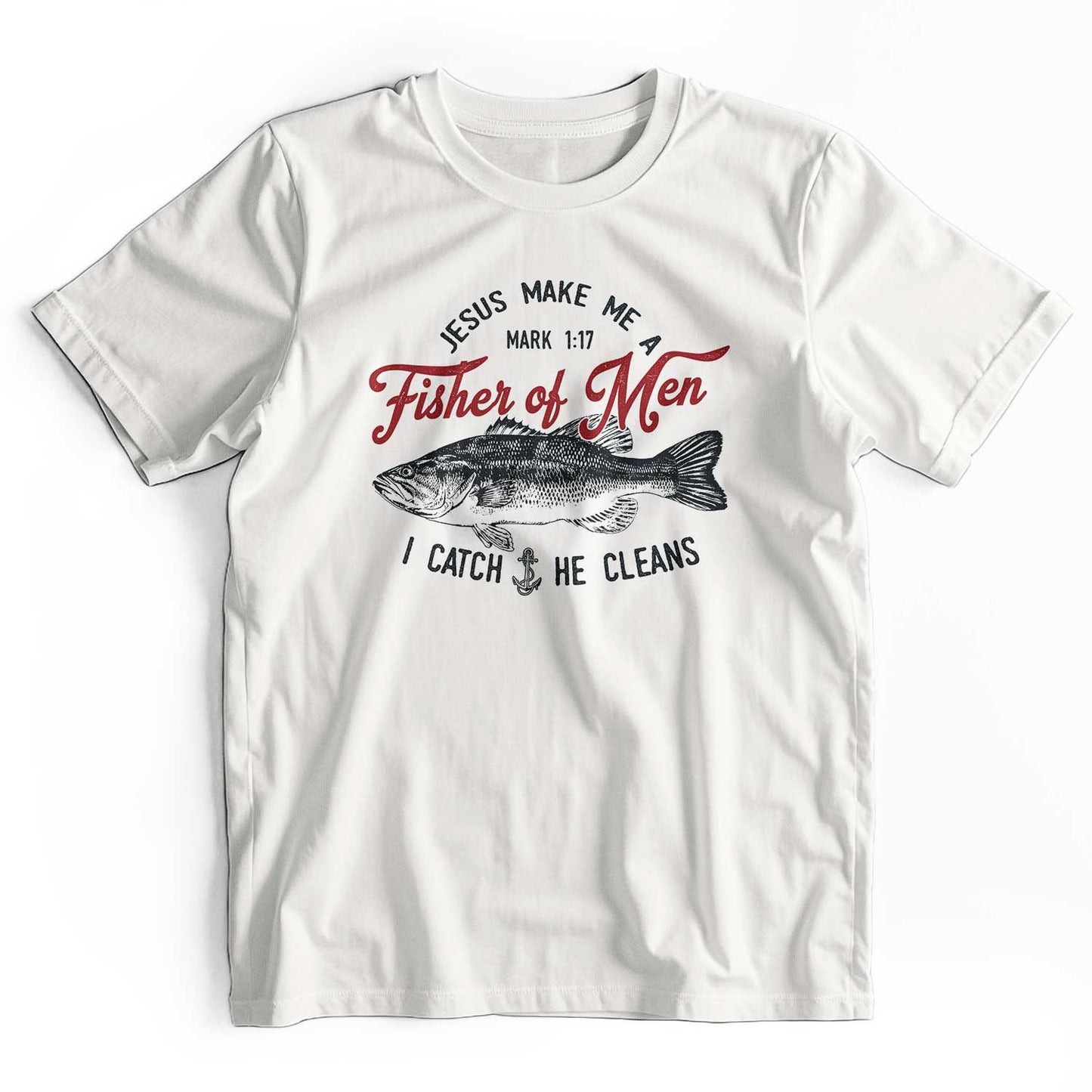 Jesus Fisher of Men Retro Christian T-Shirt