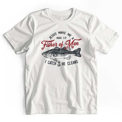 Jesus Fisher of Men Retro Christian T-Shirt