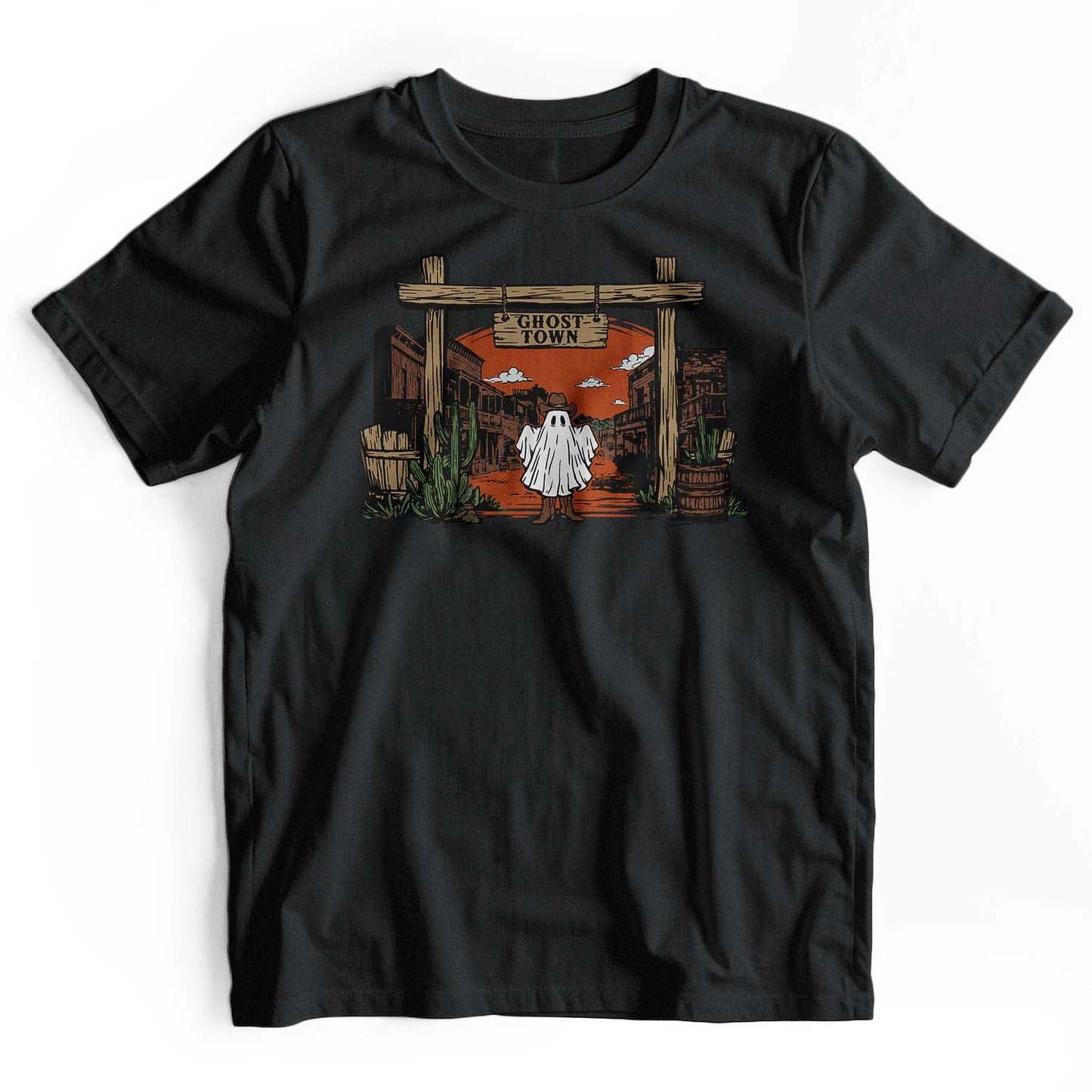 Western Halloween Ghost Town T-Shirt