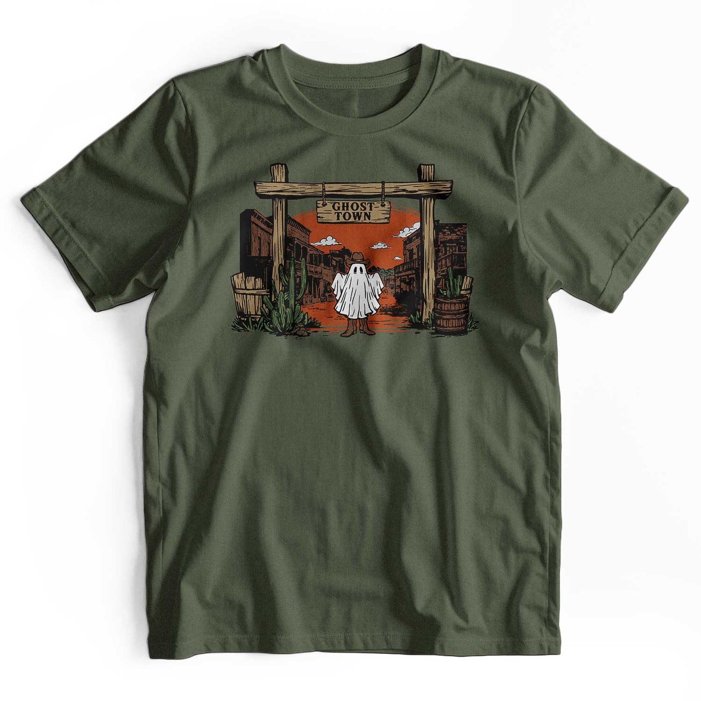 Western Halloween Ghost Town T-Shirt