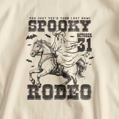 Spooky Rodeo Halloween Western Cowgirl Ghost T-Shirt