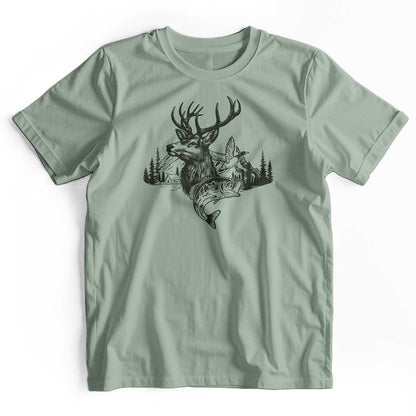 Camo Hunting Deer Duck Fish T-Shirt