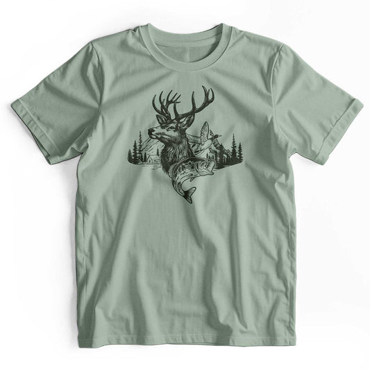 Camo Hunting Deer Duck Fish T-Shirt