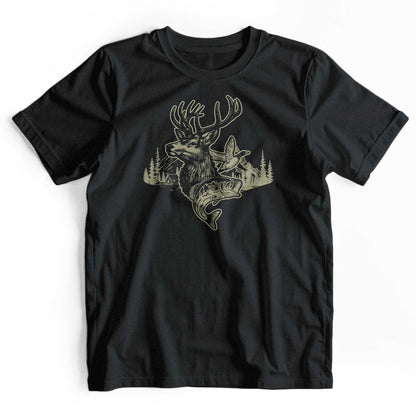 Camo Hunting Deer Duck Fish T-Shirt