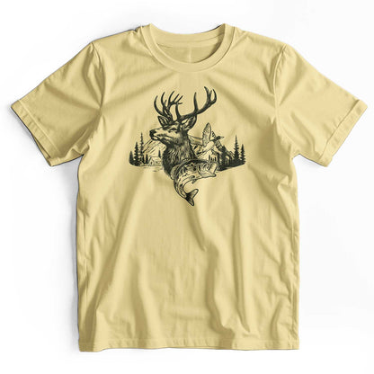 Camo Hunting Deer Duck Fish T-Shirt