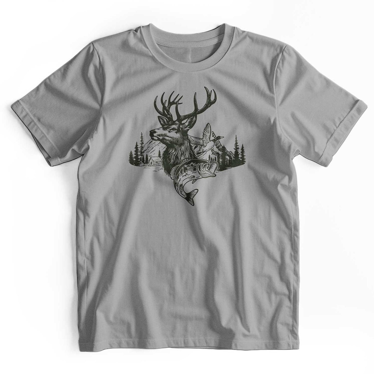 Camo Hunting Deer Duck Fish T-Shirt