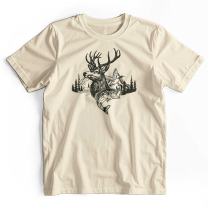 Camo Hunting Deer Duck Fish T-Shirt