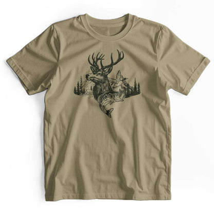 Camo Hunting Deer Duck Fish T-Shirt