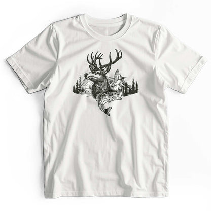 Camo Hunting Deer Duck Fish T-Shirt