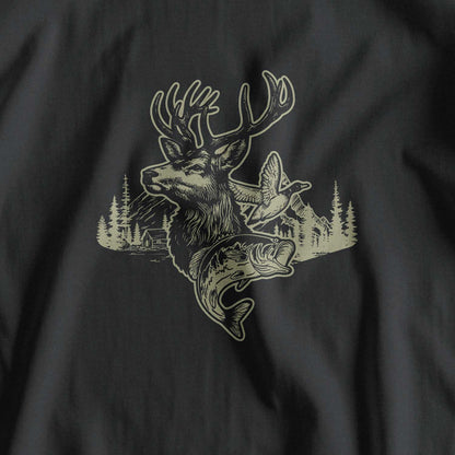 Camo Hunting Deer Duck Fish T-Shirt