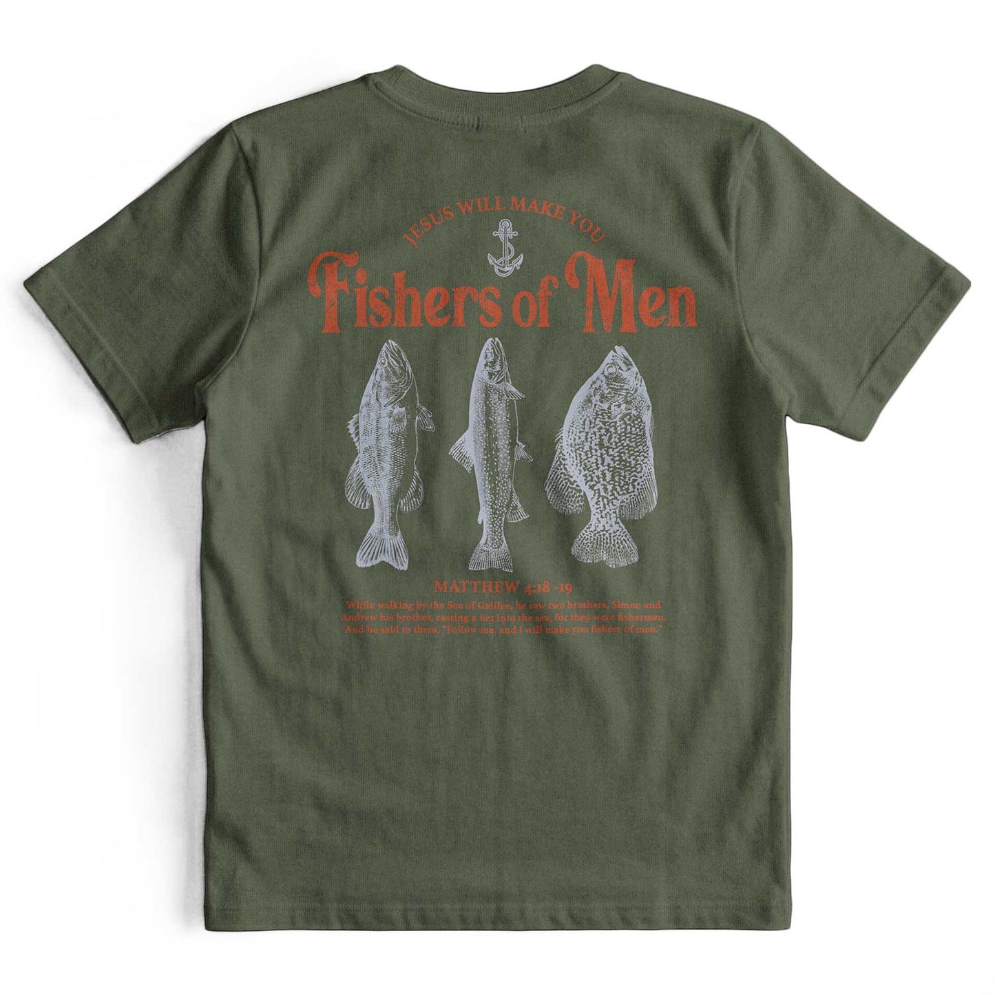 Jesus Fisher of Men Retro Christian T-Shirt