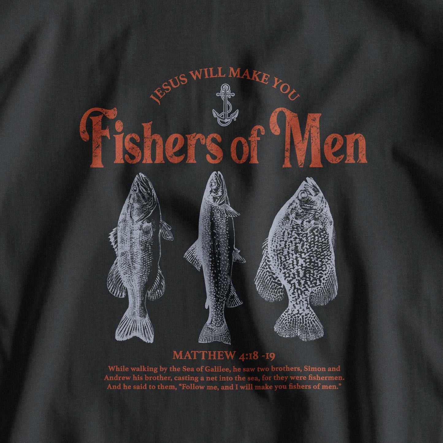 Jesus Fisher of Men Retro Christian T-Shirt