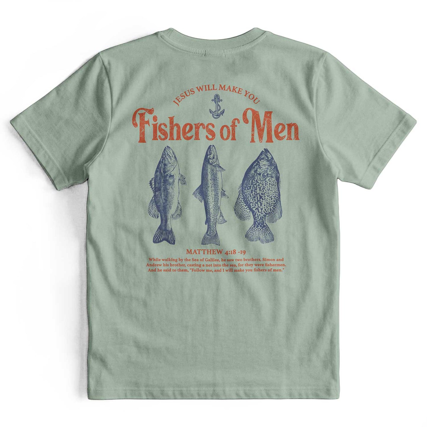 Jesus Fisher of Men Retro Christian T-Shirt