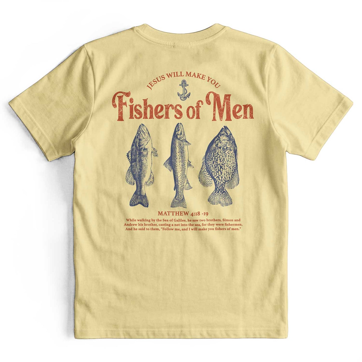 Jesus Fisher of Men Retro Christian T-Shirt