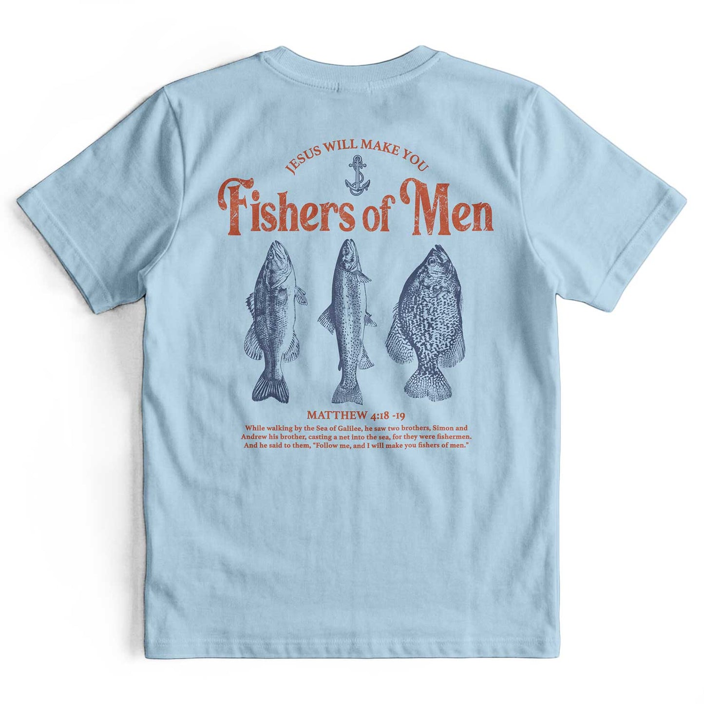 Jesus Fisher of Men Retro Christian T-Shirt
