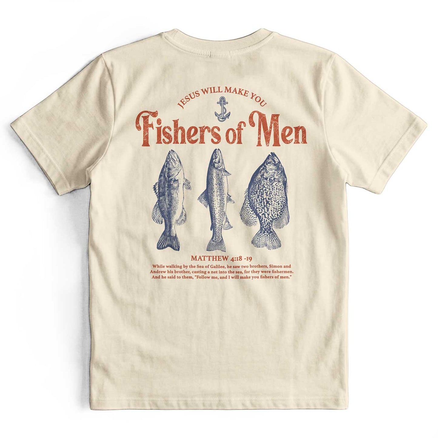 Jesus Fisher of Men Retro Christian T-Shirt