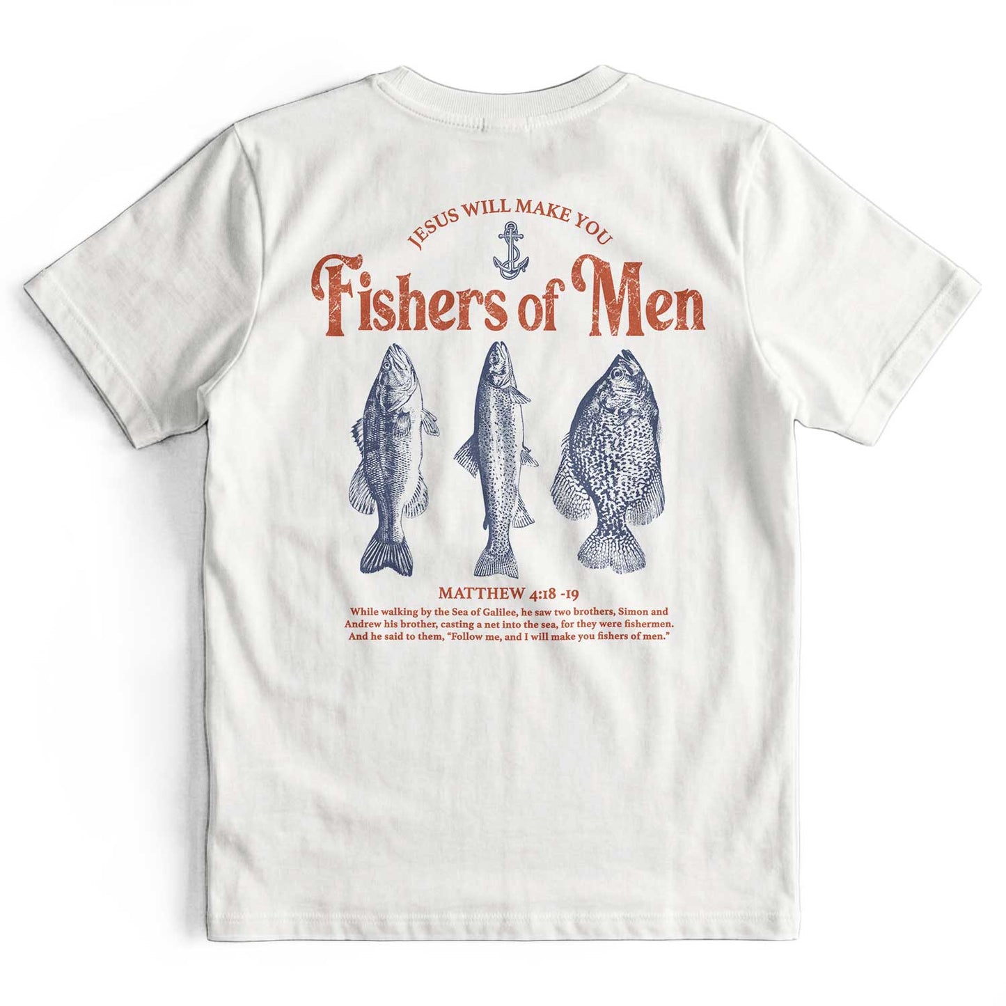 Jesus Fisher of Men Retro Christian T-Shirt