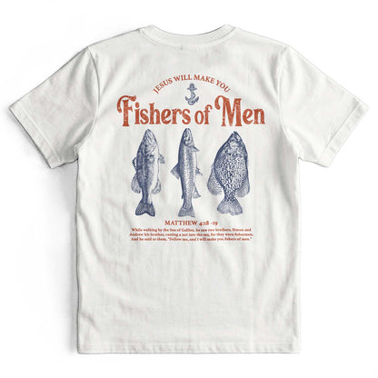 Jesus Fisher of Men Retro Christian T-Shirt