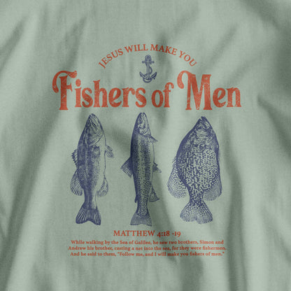 Jesus Fisher of Men Retro Christian T-Shirt