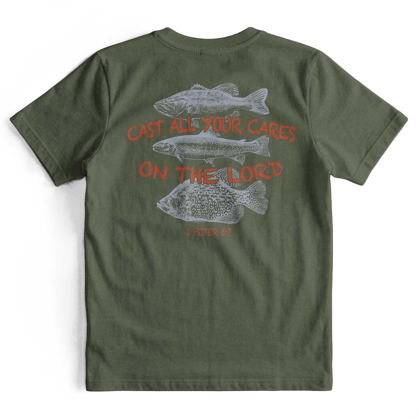 Cast All Your Cares On The Lord Retro Christian T-Shirt