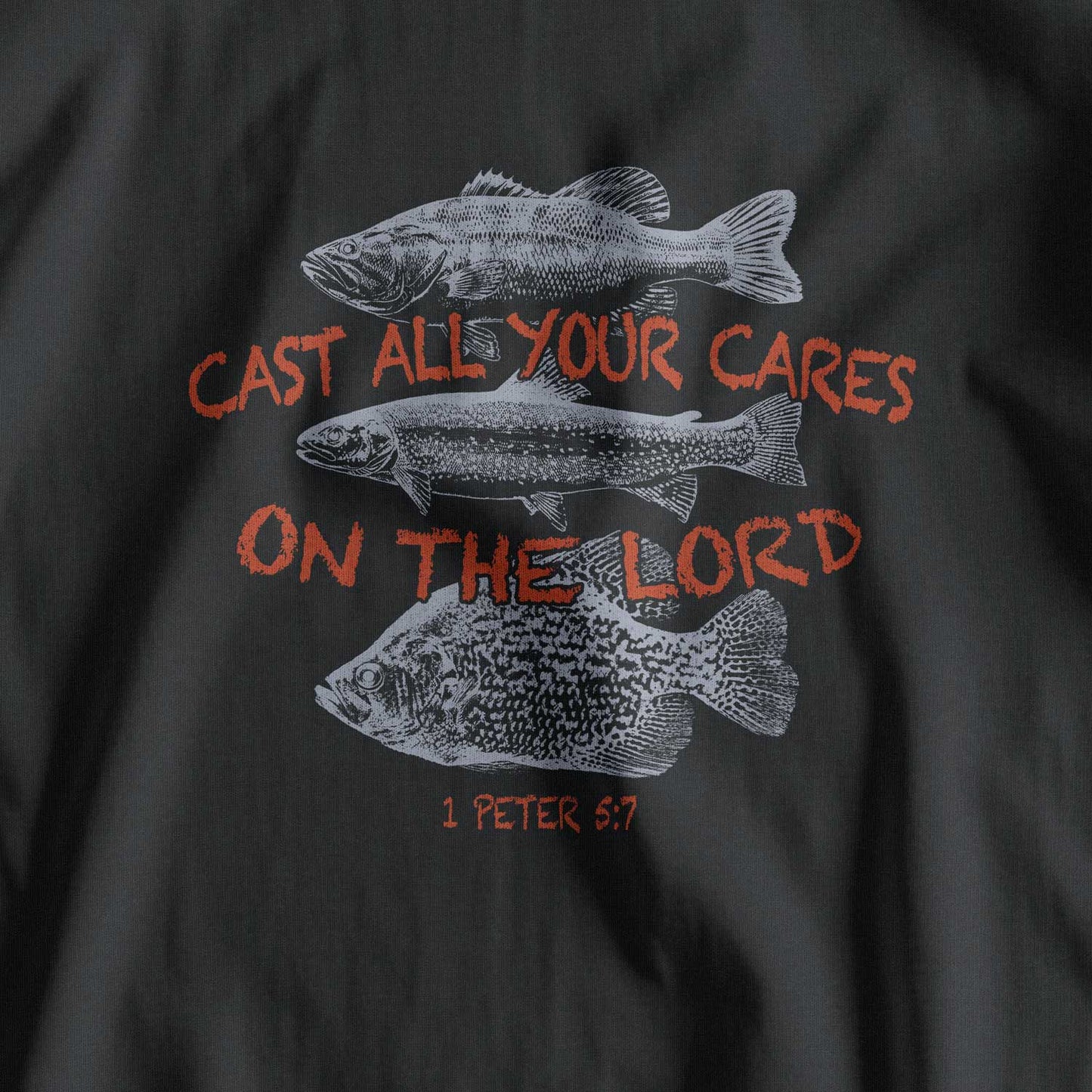 Cast All Your Cares On The Lord Retro Christian T-Shirt