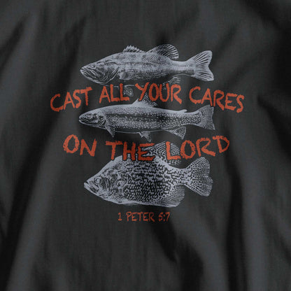 Cast All Your Cares On The Lord Retro Christian T-Shirt