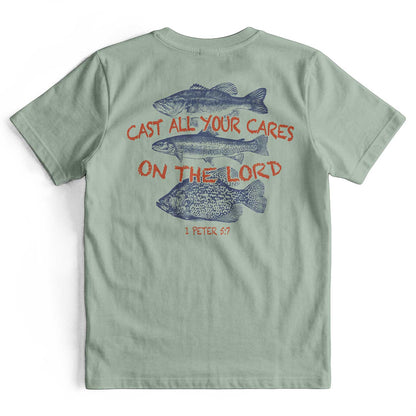 Cast All Your Cares On The Lord Retro Christian T-Shirt