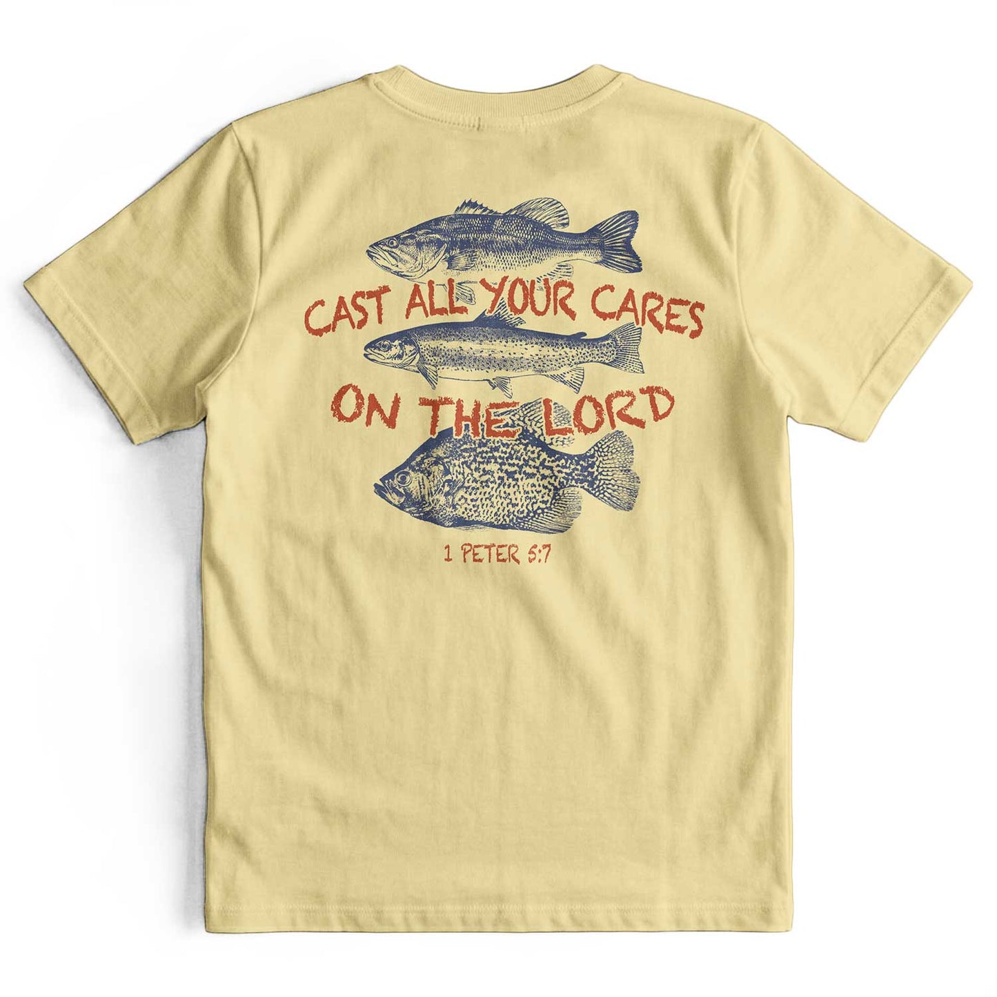 Cast All Your Cares On The Lord Retro Christian T-Shirt