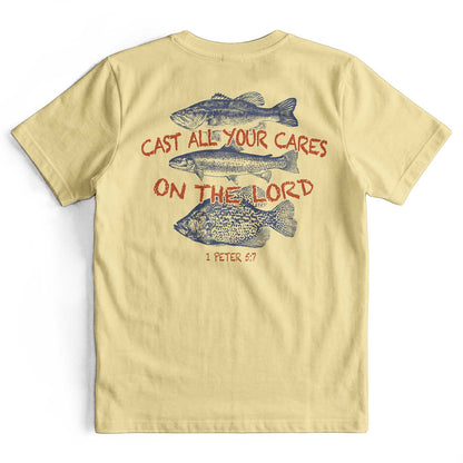 Cast All Your Cares On The Lord Retro Christian T-Shirt