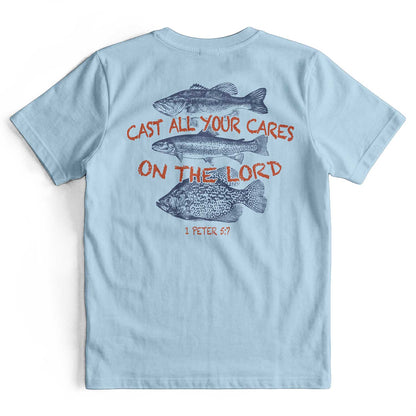 Cast All Your Cares On The Lord Retro Christian T-Shirt