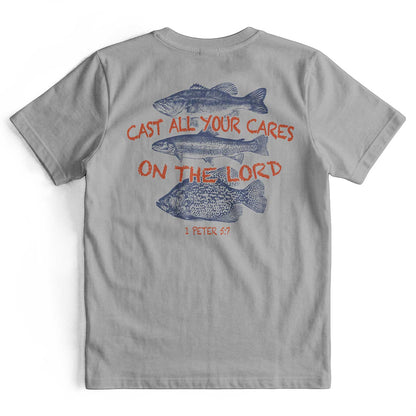 Cast All Your Cares On The Lord Retro Christian T-Shirt